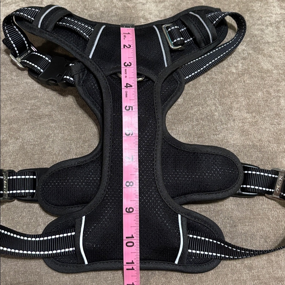 Barkbay Black Dog Harness with Reflective Stripes, size large, NWOT. - Picture 3 of 16